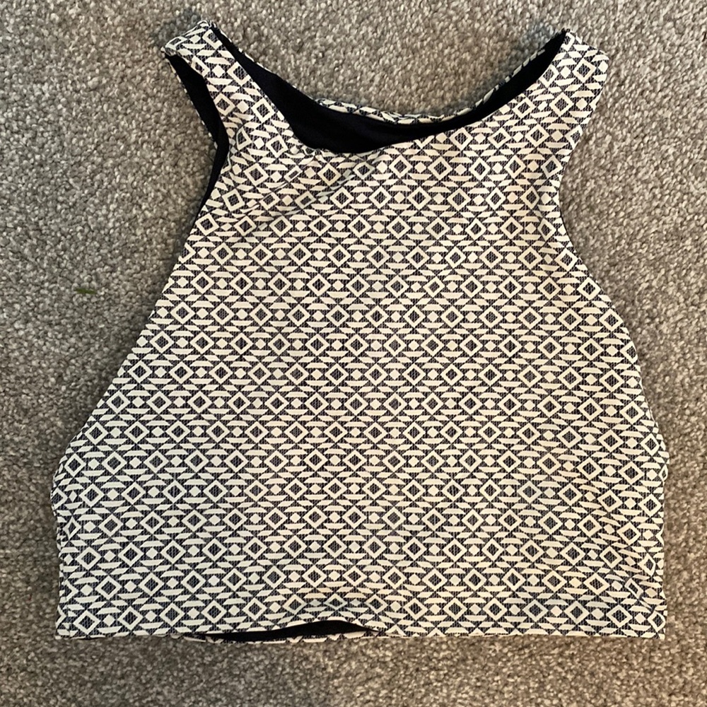 Reversible swimsuit top/sports bra
